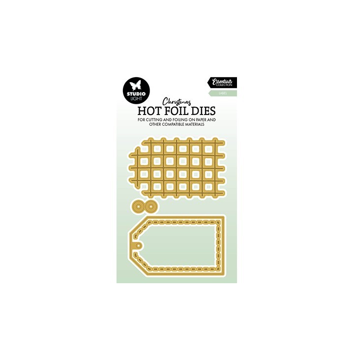 (SL-ES-HFCD04)Studio Light Hot Foil Cutting Die Label Essentials nr.04