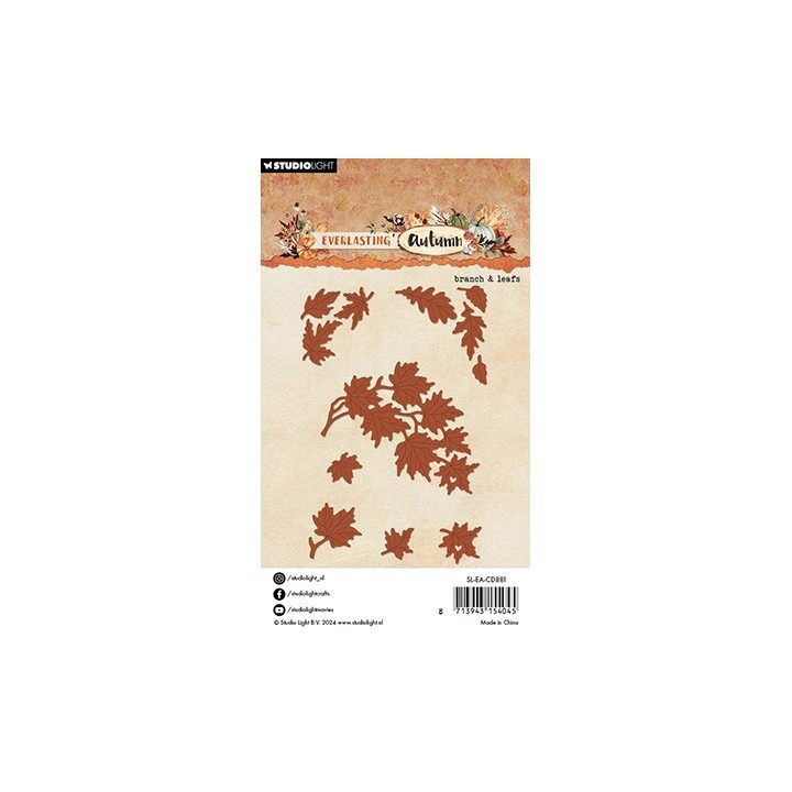 (SL-EA-CD881)Studio Light SL Cutting Die Branch & leafs Everlasting Autumn nr.881