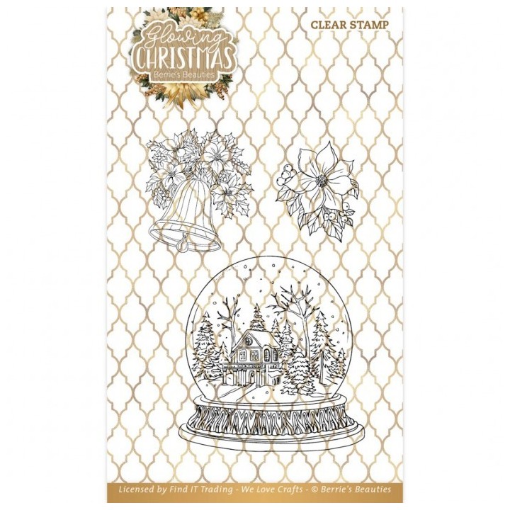 (BBCS10012)Clear Stamps - Berries Beauties -Glowing Christmas - Globe