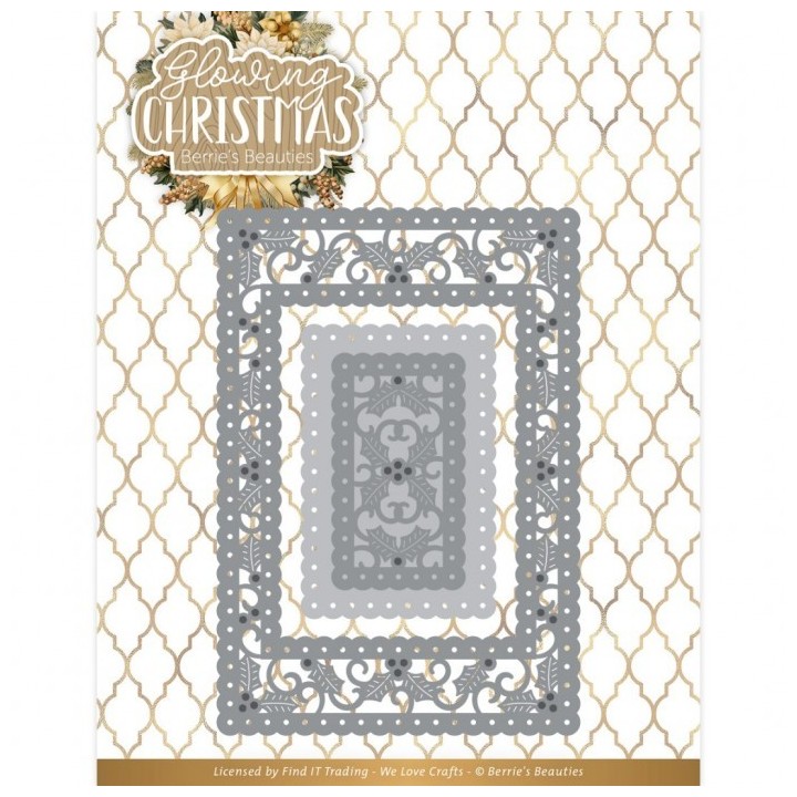 (BBD10018)Dies - Berries Beauties - Glowing Christmas - Glowing Frame Rectangle