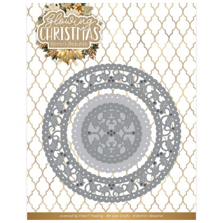 (BBD10019)Dies - Berries Beauties - Glowing Christmas - Glowing Frame Round