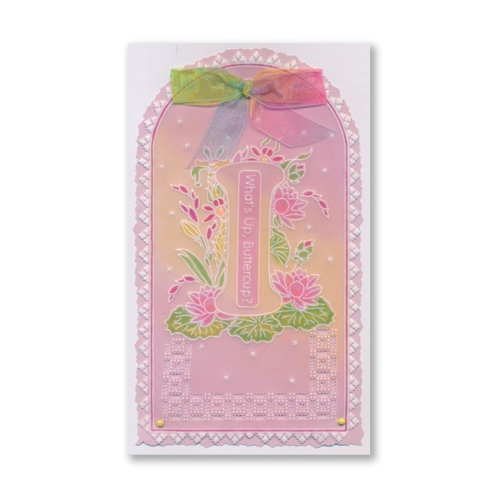 (GRO-WO-42347-01)Groovi® Baby plate A6 Linda's Floral Alphabet - Letter I