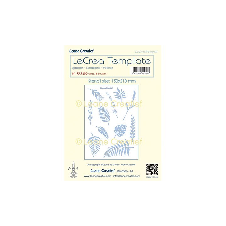 (95.9280)LeCrea Templates Grass & leaves