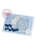 (35.9297)Border embossing Wax Seal Wax Seal collection Winter time