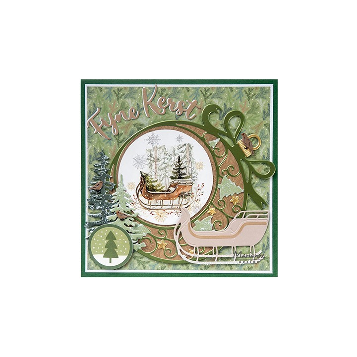 (LR0874)Creatables Fijne Kerst gebogen