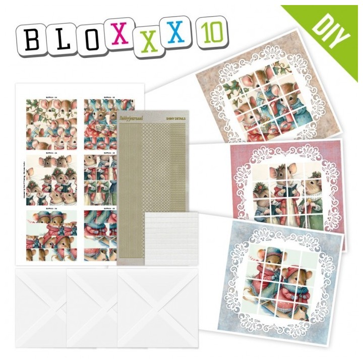 (BLPP010)Bloxxx 10 - Christmas Mice