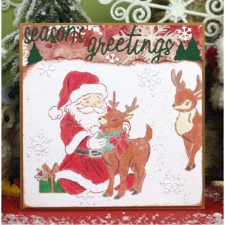 (BBCS10013)Clear Stamps - Berries Beauties -Nostalgic Noel - Deer