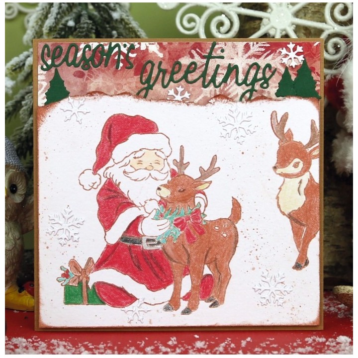 (BBCS10013)Clear Stamps - Berries Beauties -Nostalgic Noel - Deer