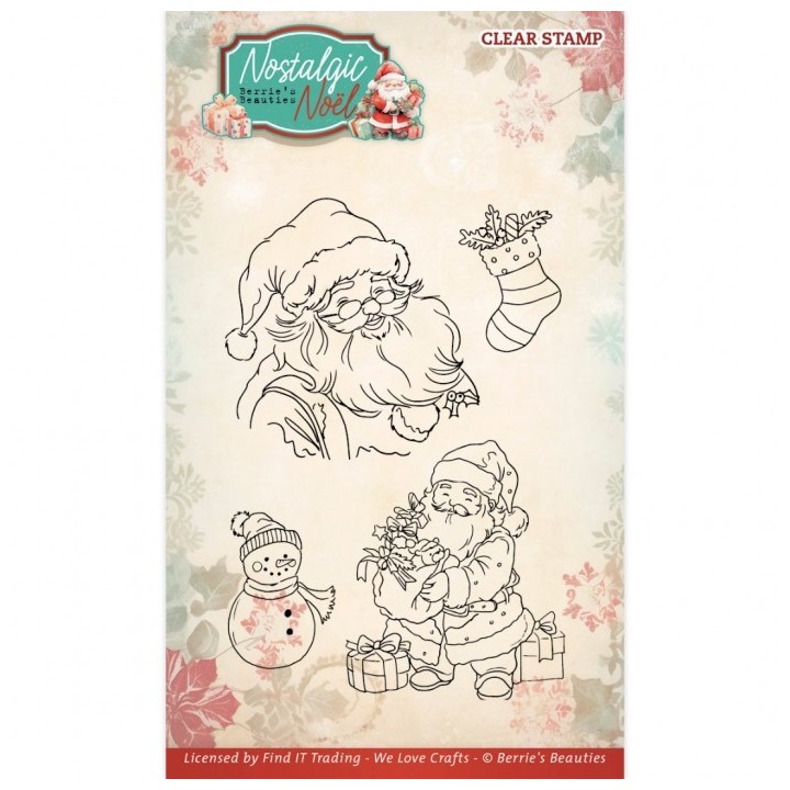 (BBCS10014)Clear Stamps - Berries Beauties -Nostalgic Noel - Santa