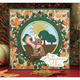 (DBAD10047)Designed by Anna - Mix and Match Cutting Dies - Scarlett Squirrel