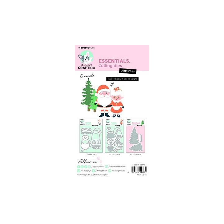 (CCL-ES-CD874)Studio Light Cutting Die Pine trees Essentials nr.874