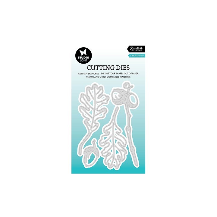 (SL-ES-CD886)Studio Light SL Cutting Die  Oak Elements Essentials nr.886