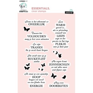 (CCL-ES-STAMP726)Studio light Clear stamp  NL Oneerlijk Essentials nr.726