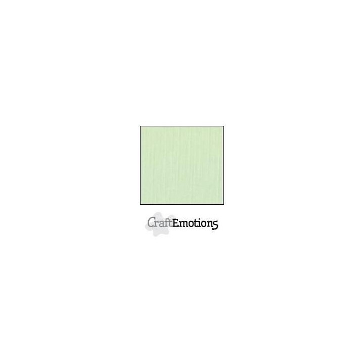 (001232/1040)CraftEmotions linen cardboard 10 Sh green LHC-09 A4 250gr