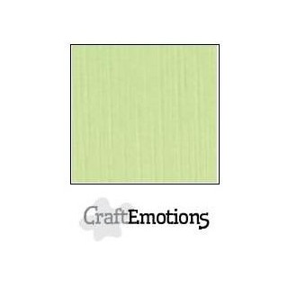(001232/1045)CraftEmotions linen cardboard 10 Sh kiwi LHC-21 A4 250gr