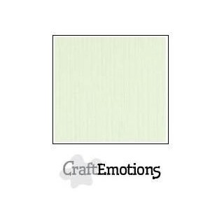 (001232/1050)CraftEmotions linen cardboard 10 Sh light green LHC-34 A4 250gr