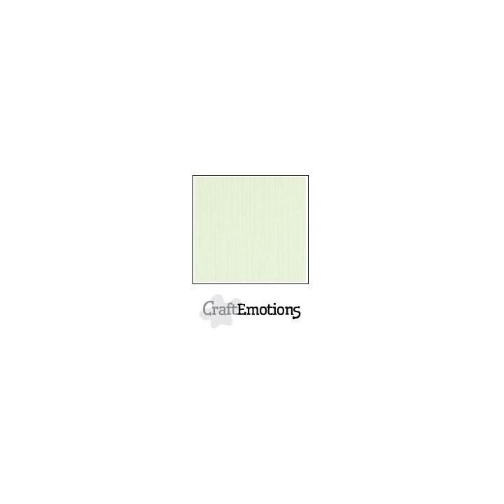 (001232/1050)CraftEmotions linen cardboard 10 Sh light green LHC-34 A4 250gr