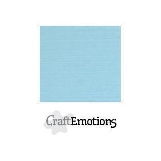 (001232/1065)CraftEmotions linen cardboard 10 Sh light blue LHC-08 A4 250gr