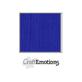 (001232/1105)CraftEmotions linen cardboard 10 Sh cobalt blue LHC-55 A4 250gr