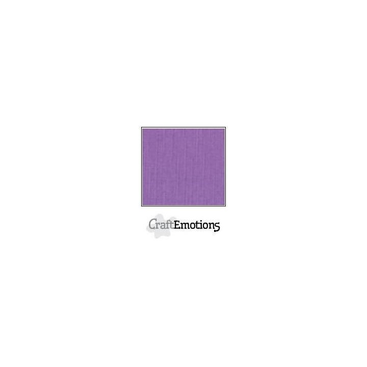 (001232/1130)CraftEmotions linen cardboard 10 Sh violet LHC-24 A4 250gr