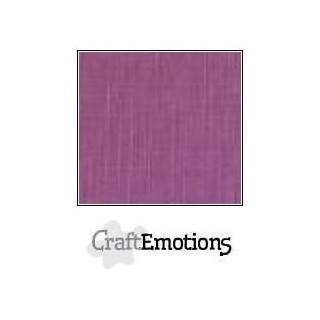 (001232/1140)CraftEmotions linen cardboard 10 Sh mauve LHC-13 A4 250gr