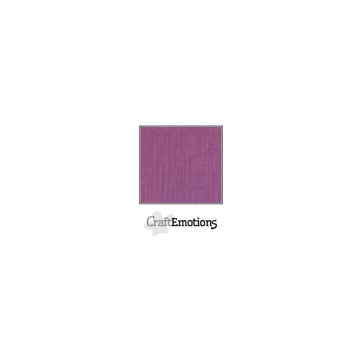 (001232/1140)CraftEmotions linen cardboard 10 Sh mauve LHC-13 A4 250gr