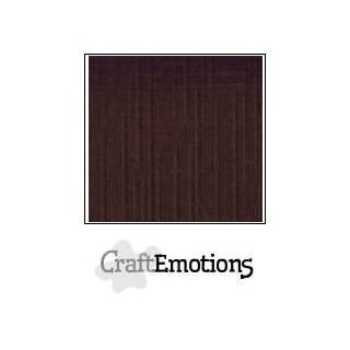 (001232/1260)CraftEmotions linen cardboard 10 Sh chocolate LHC-79 A4 250gr