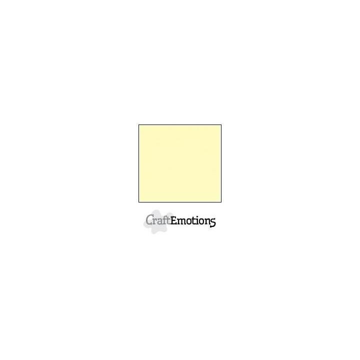 (001232/1295)CraftEmotions linen cardboard 10 Sh light yellow LHC-10 A4 250gr