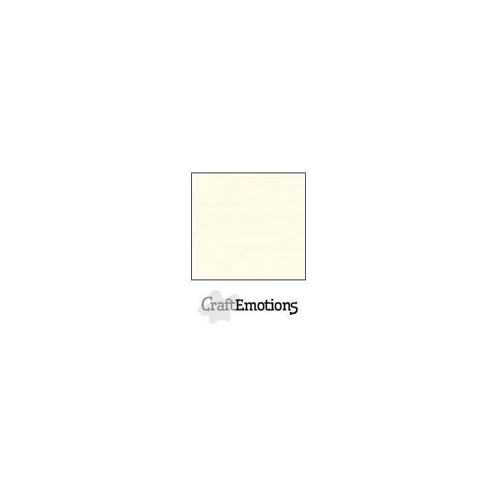 (001232/1305)CraftEmotions linen cardboard 10 Sh ivory LHC-03 A4 250gr
