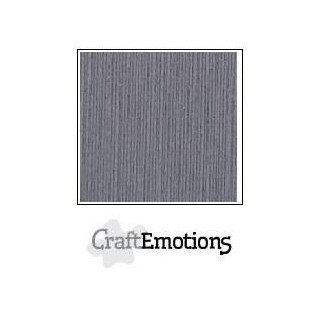 (001232/1327)CraftEmotions linen cardboard 10 Sh granite gray LHC-74 A4 250gr