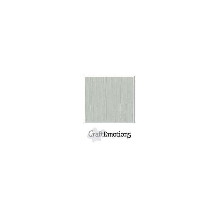 (001232/1340)CraftEmotions linen cardboard 10 Sh titanium LHC-40 A4 250gr