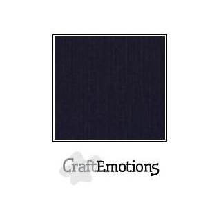 (001232/1350)CraftEmotions linen cardboard 10 Sh black LHC-58 A4 250gr