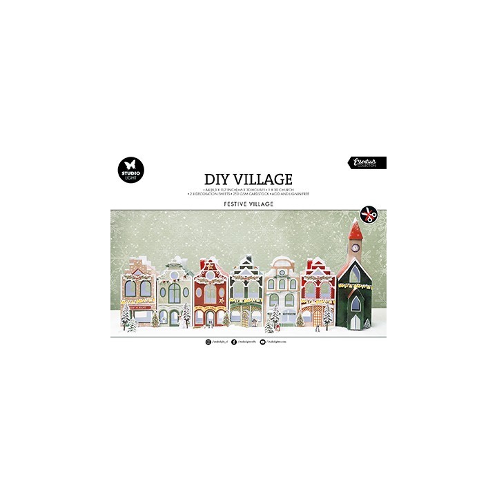 (SL-ES-DCPP237)Studio Light DIY Village Festive Village Essentials nr.237