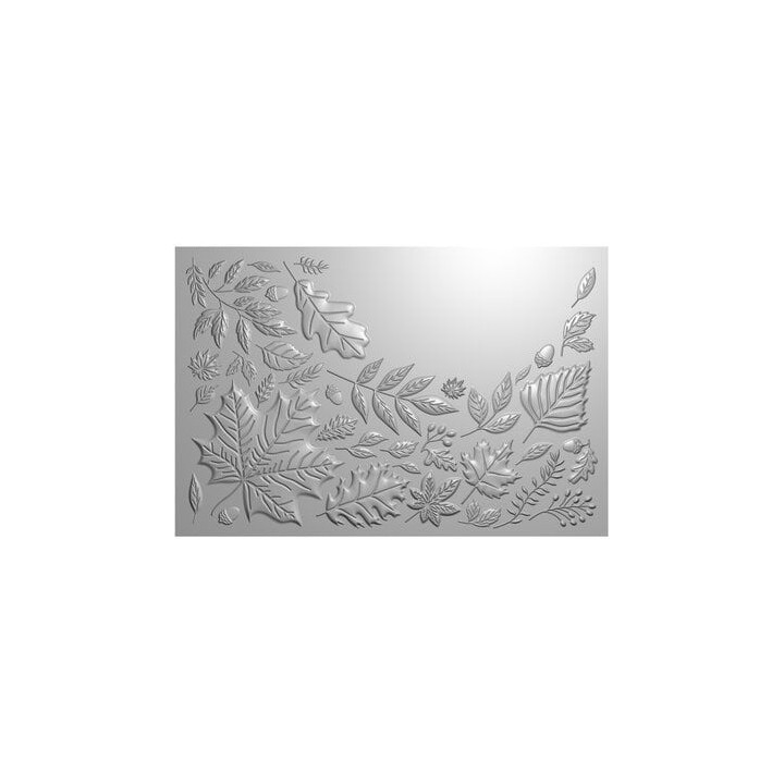 (CC-3D-EF4-AULE)Crafter's Companion Partial 3D Embossing Folders Autumn Leaves