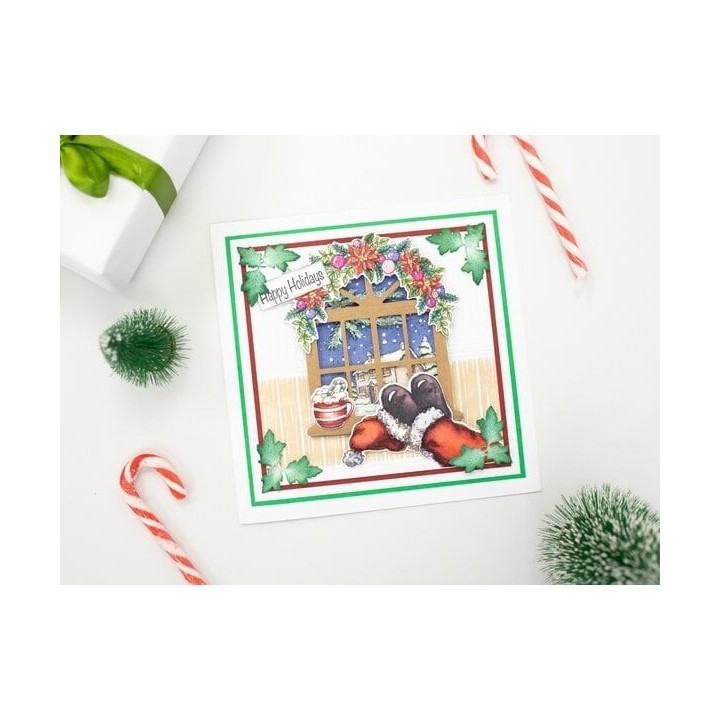 (SD-TW-EF6-TRWA)Crafter's Companion Through the Window 2D Embossing Folders Traditional Wallpaper