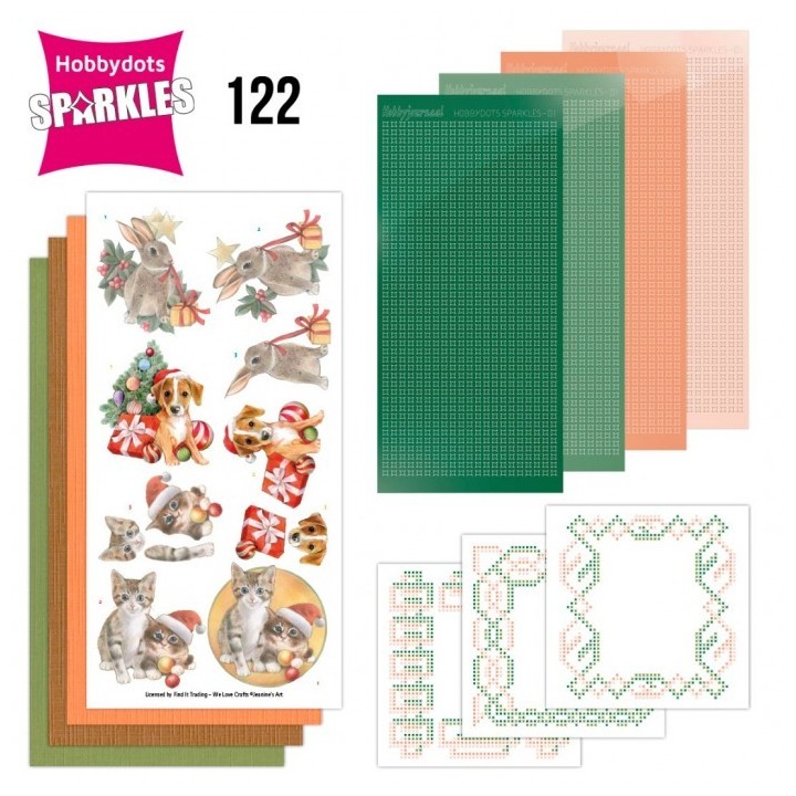 (SPDO122)Sparkles 122 - Jeanines Art - Christmas Pets