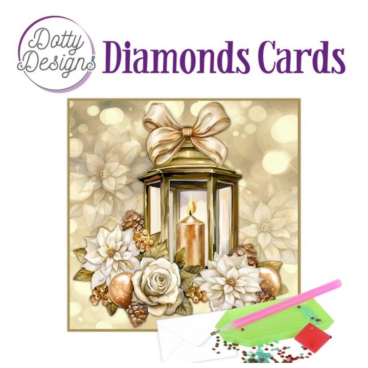 (DDDC1181)Dotty Designs Diamond Cards - Christmas Lantern