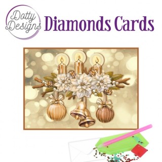 (DDDC1182)Dotty Designs Diamond Cards - Christmas Candles