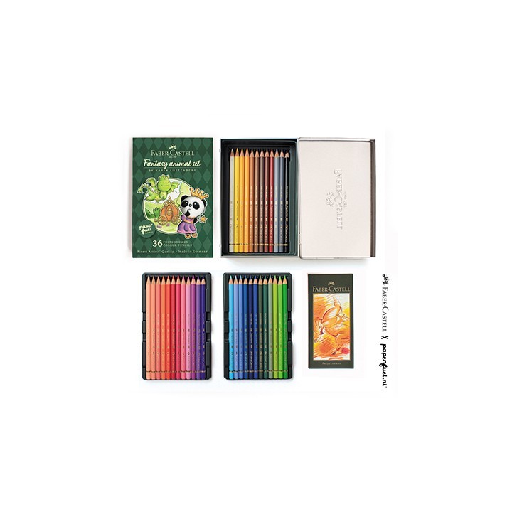 (210014)Coloured pencil FC Polychromos in collaboration with Karin Luttenberg ass. etui of 36 pcs.