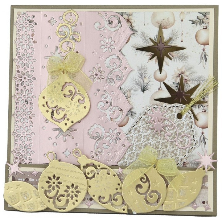 (ADD10322)Dies - Amy Design - Frosted Gold Christmas - Frosted Gold Stars