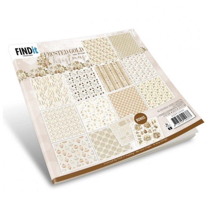 (ADPP10060)Paperpack - Amy Design - Frosted Gold Christmas - Design