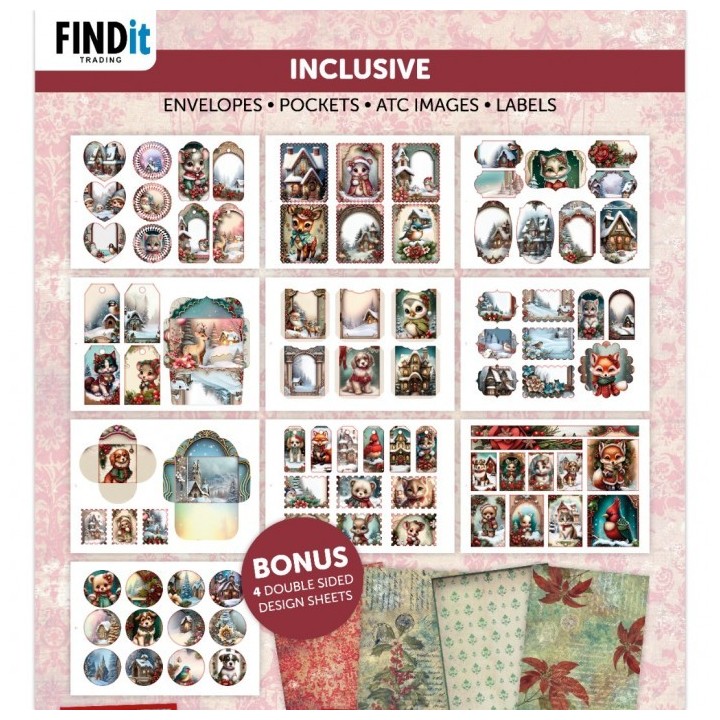 (BBCB10004)Berries Beauties All in one Craft Boek 4 - Red Christmas