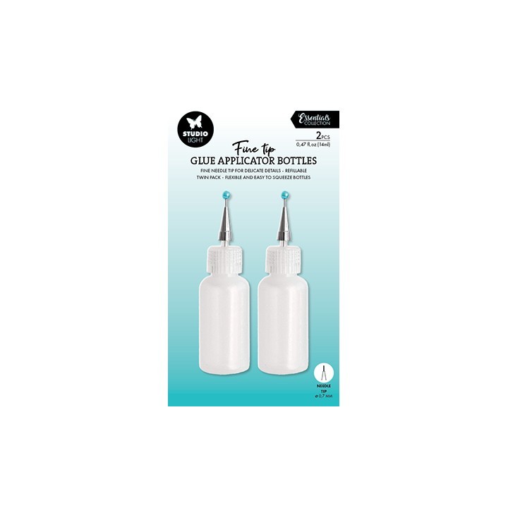 (SL-TO-GAB01)Studio Light Glue Application Bottles Ultra fine tip 14ML Tools, Essentials nr.01