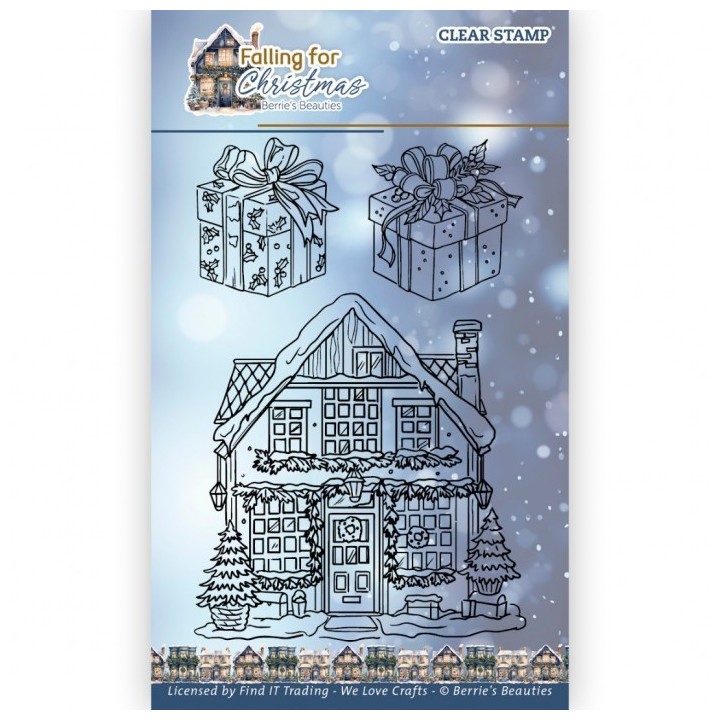 (BBCS10015)Clear Stamps - Berries Beauties - Falling for Christmas - House