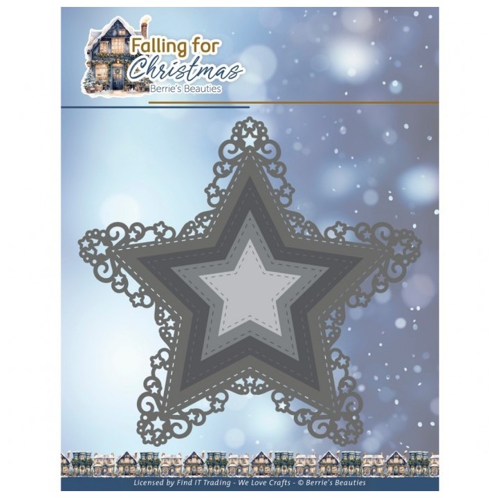 (BBD10026)Dies - Berries Beauties - Falling for Christmas - Falling Star Frame