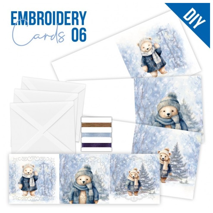 (STDOPP006)Stitch and Do Cards 6 - Berries Beauties - Winter Bears