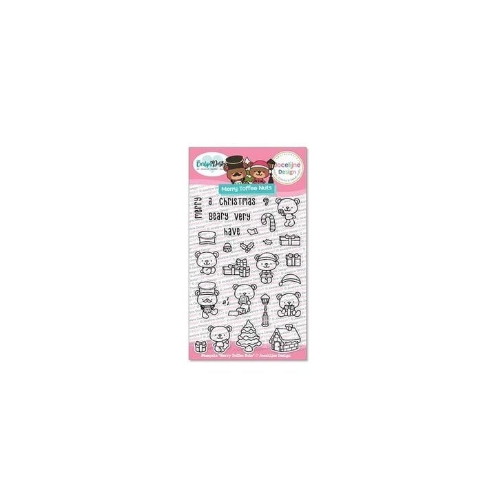 (CDJD-0049)CarlijnDesign Stempels Merry Toffee Nuts