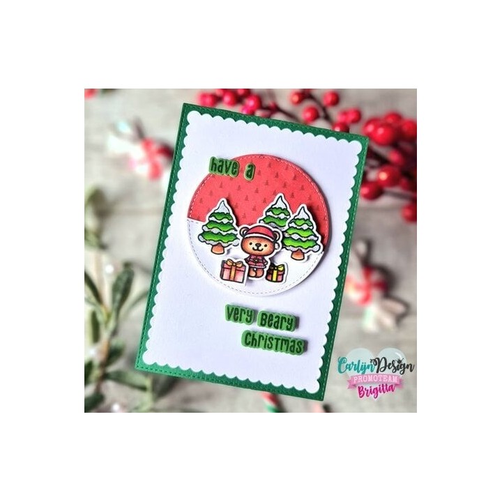 (CDJD-0049)CarlijnDesign Stempels Merry Toffee Nuts
