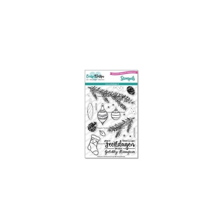 (CDST-0127)CarlijnDesign Stempels Kerstversiering