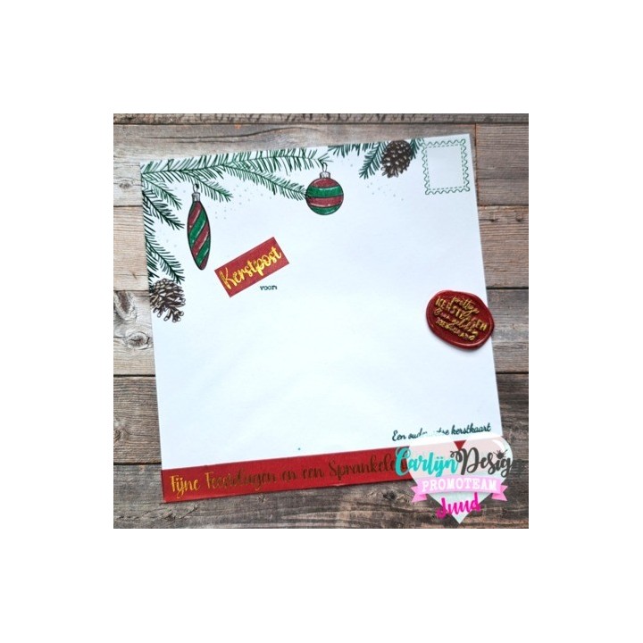 (CDWX-0080)Carlijn Design Wax Seal 51 Kerstwens